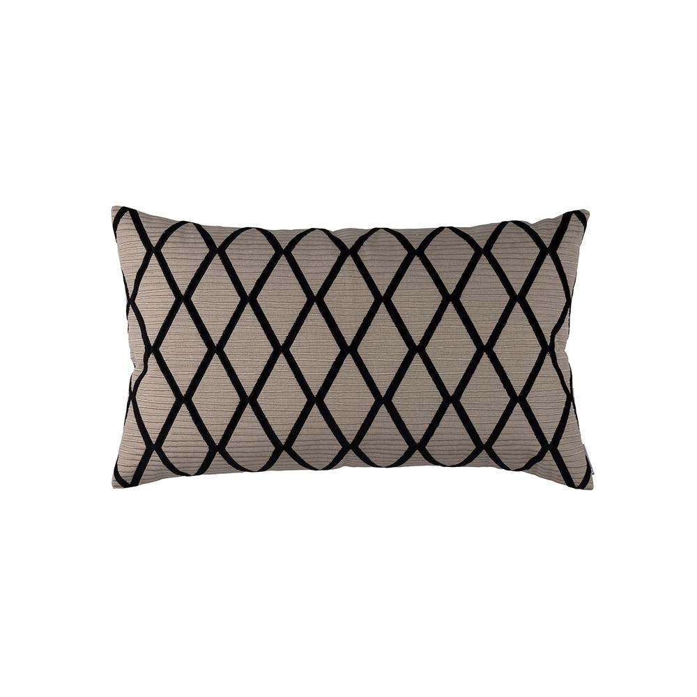 Brook Large Rectangle Pillow Dk Sand Black 18X30