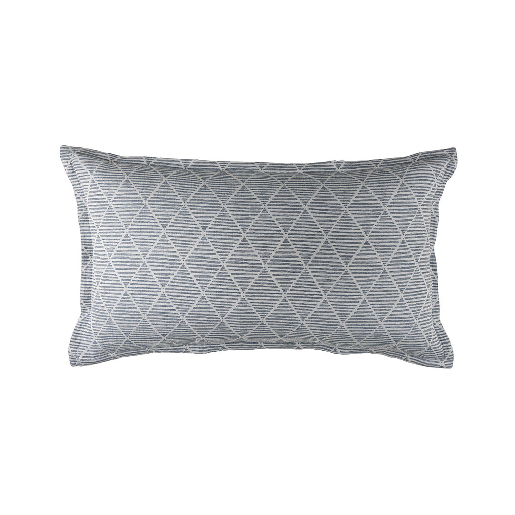 Brook King Pillow Blue White 20X36