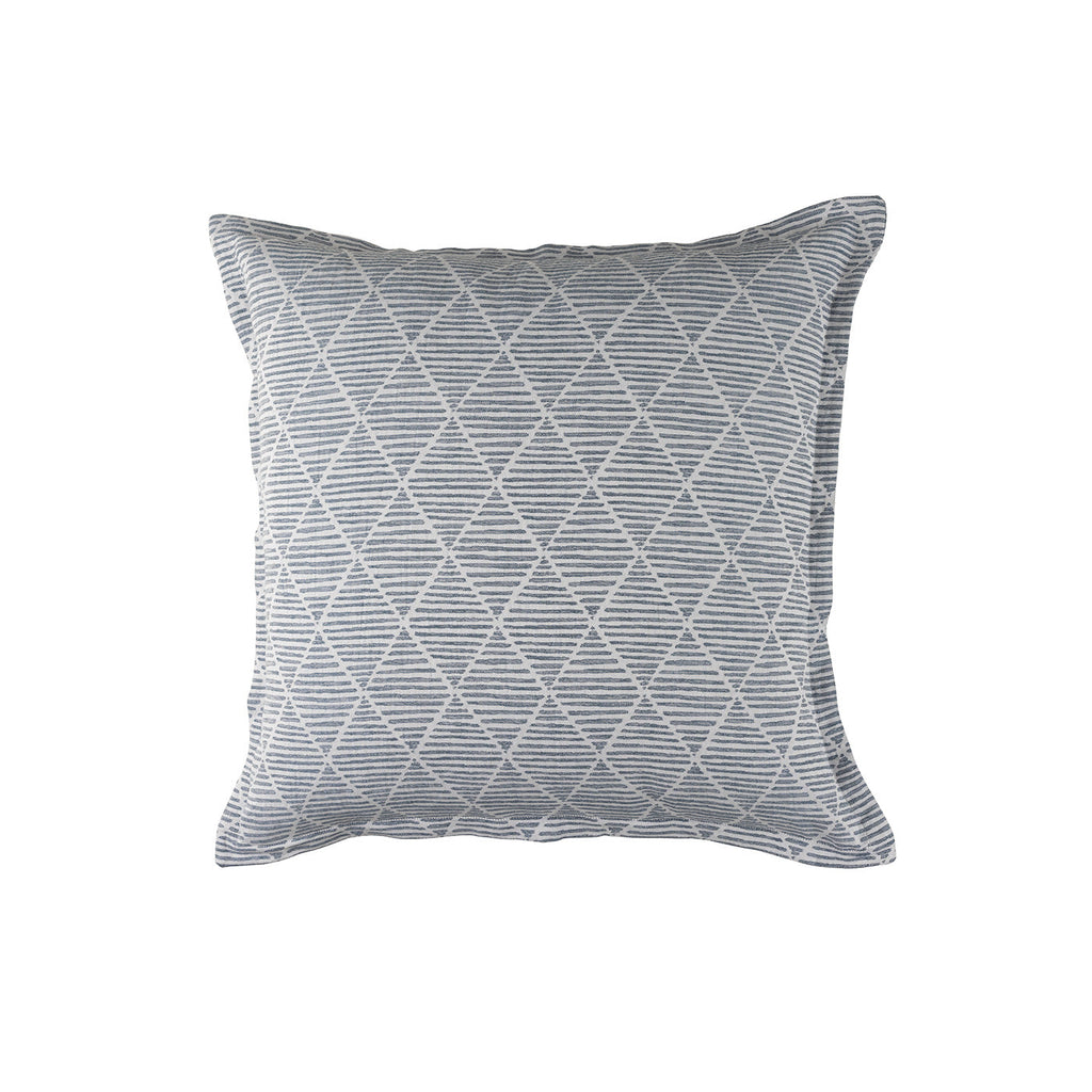 Brook Euro Pillow Blue White 26X26