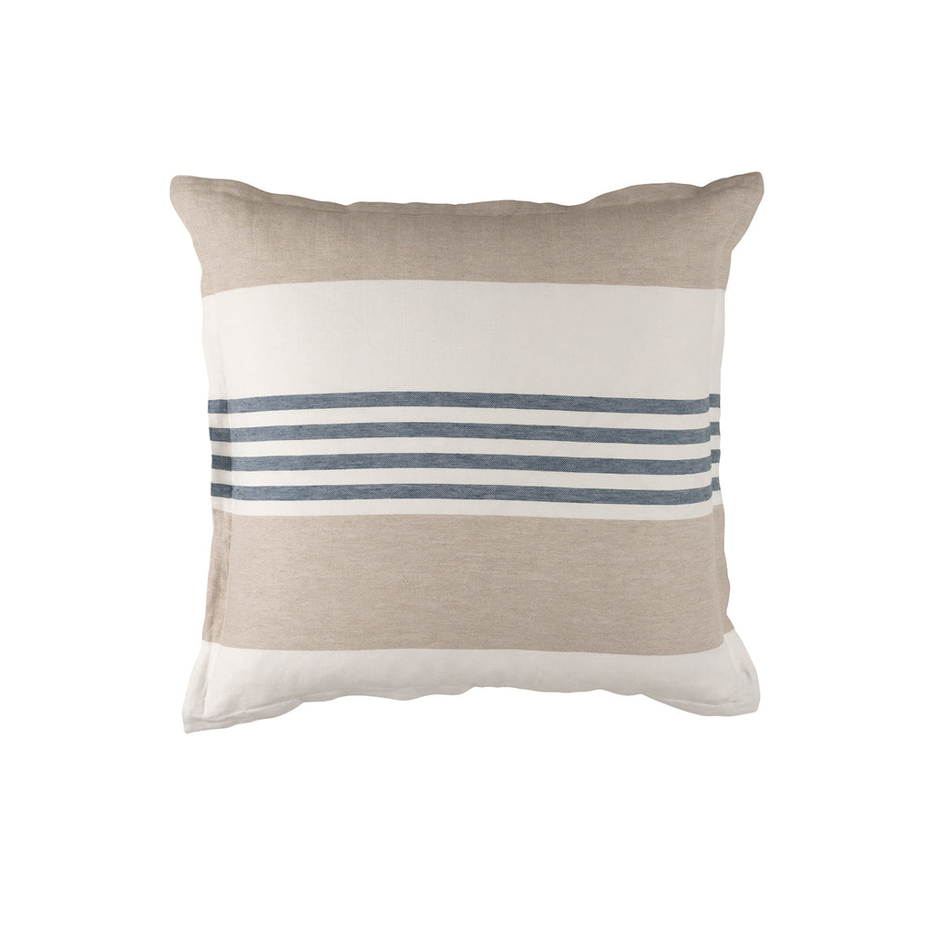 Newport Euro Pillow White Natural Blue 26X26