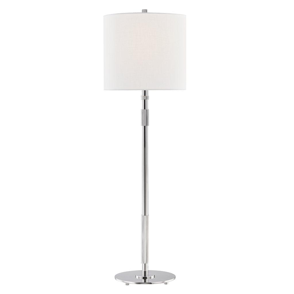 Bowery Table Lamp 32" - Polished Nickel