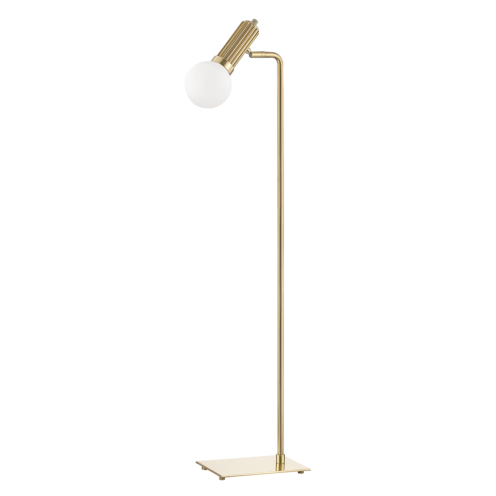 Reade Floor Lamp - Aged Brass