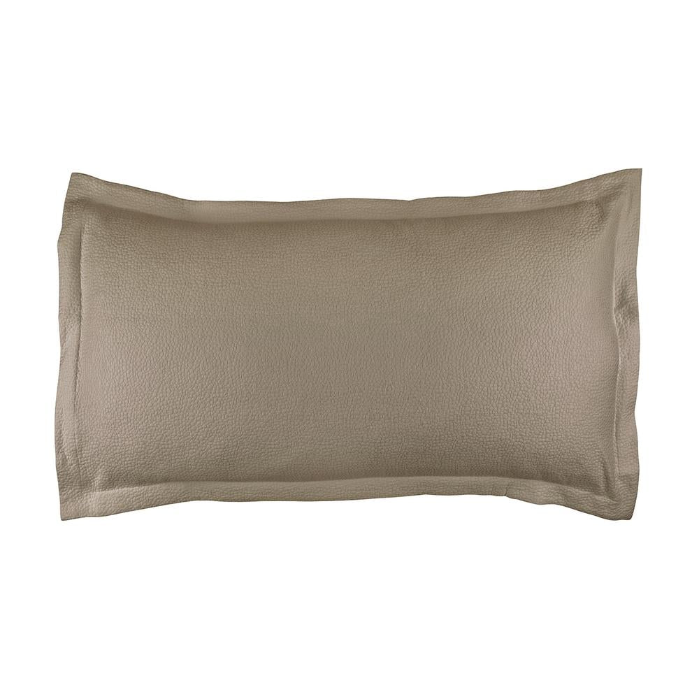 Gigi King Matelasse Pillow Taupe Cotton 20X36