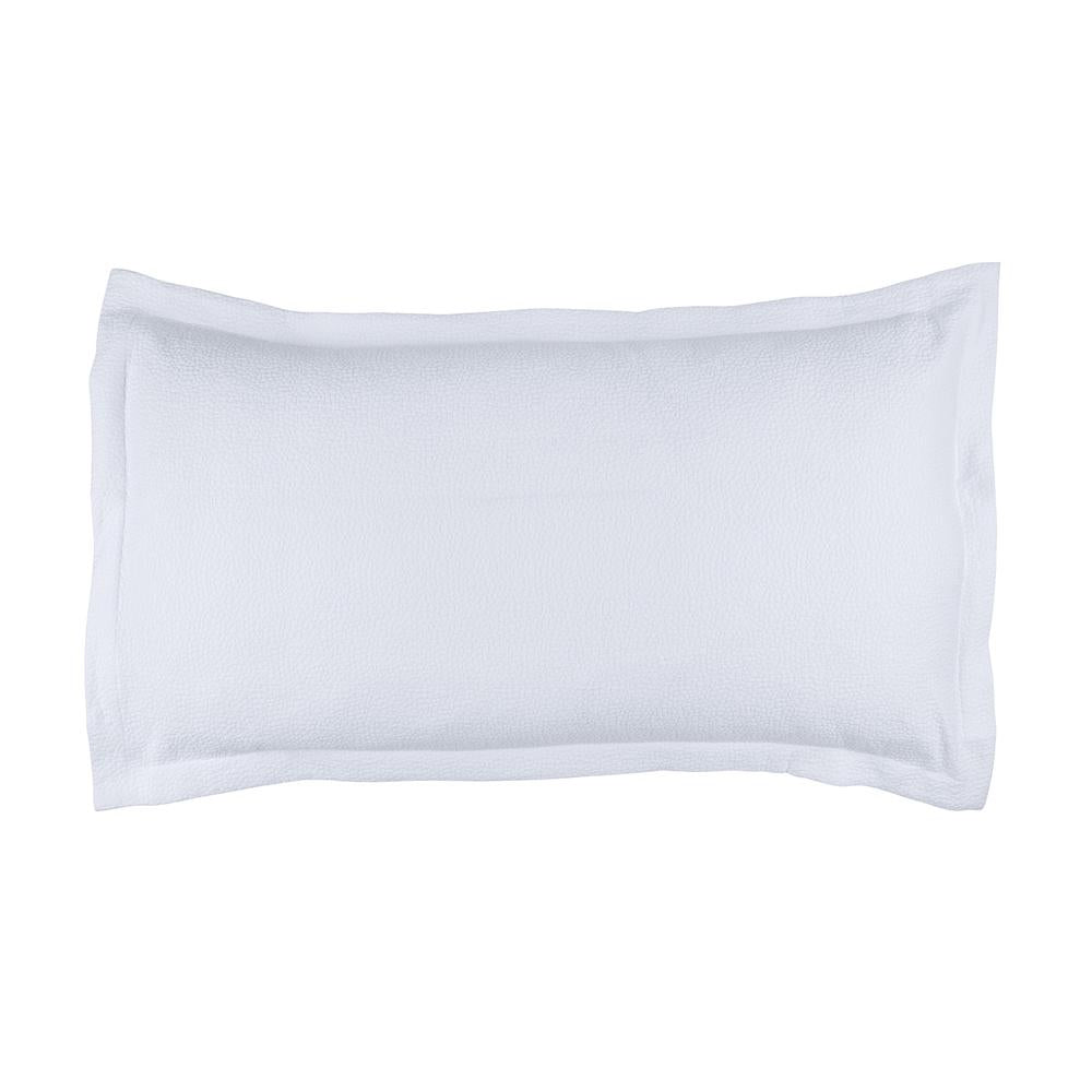 Gigi King Matelasse Pillow White Cotton 20X36