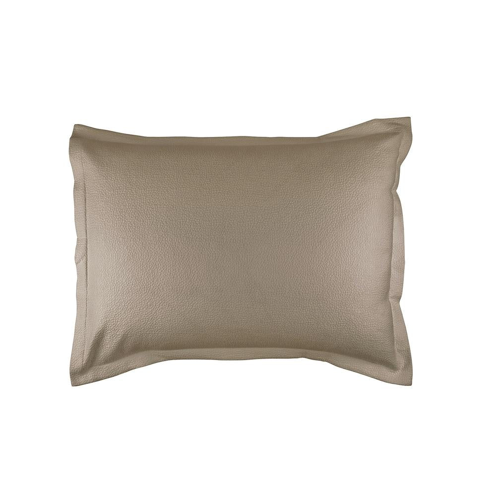 Gigi Standard Matelasse Pillow Taupe Cotton 20X26