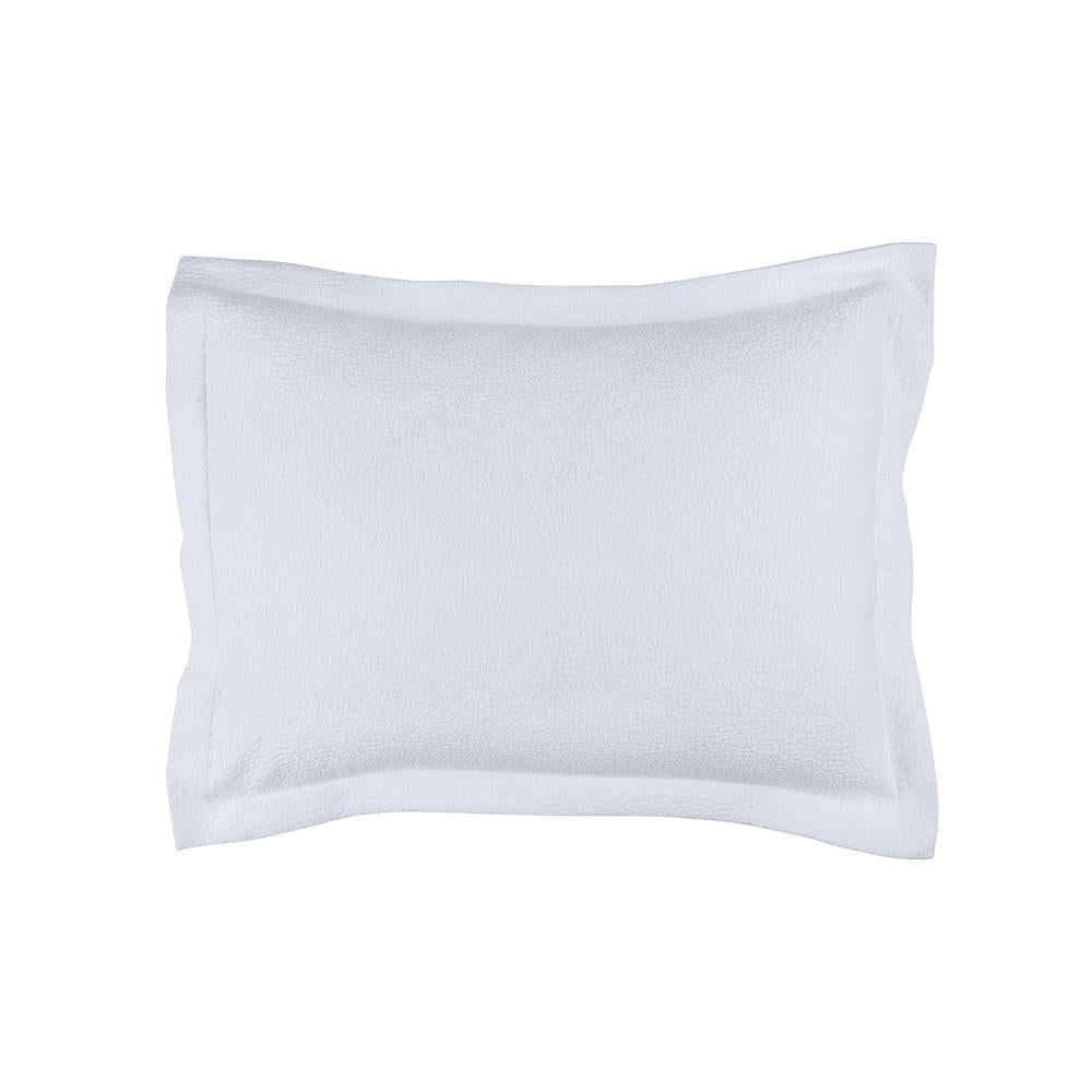 Gigi Standard Matelasse Pillow White Cotton 20X26