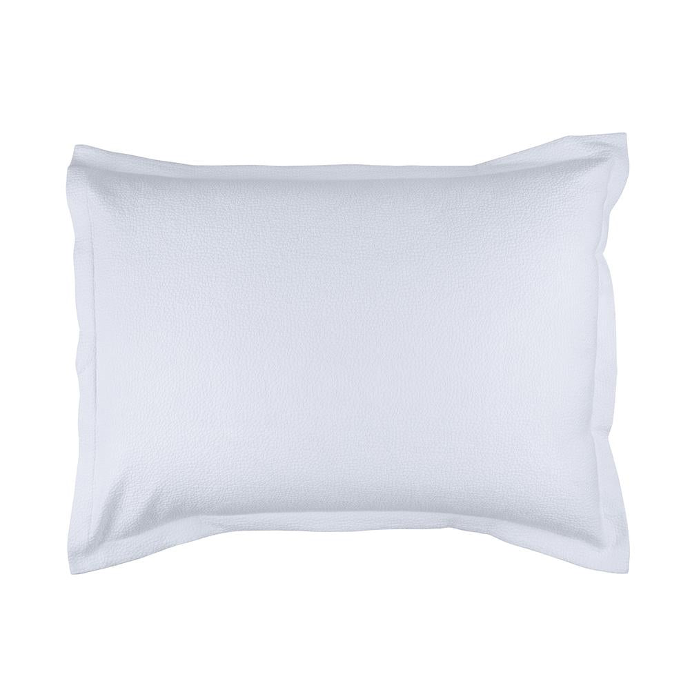 Gigi Luxe Euro Matelasse Pillow White Cotton 27X36