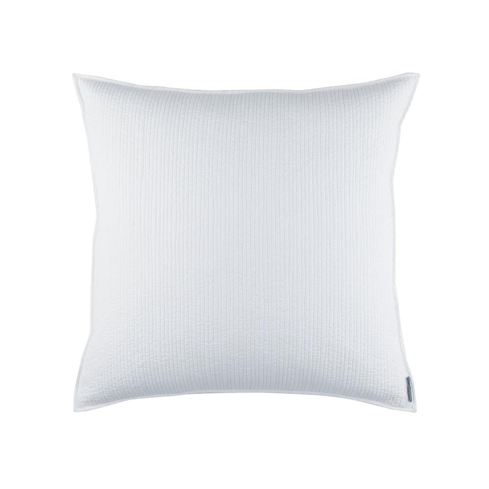 Retro Euro Pillow White Cotton 26X26