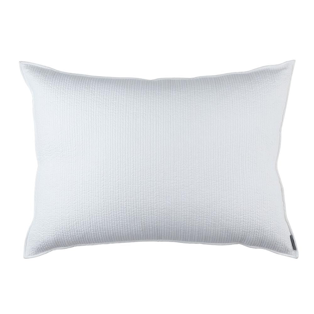 Retro Luxe Euro Pillow White Cotton 27X36