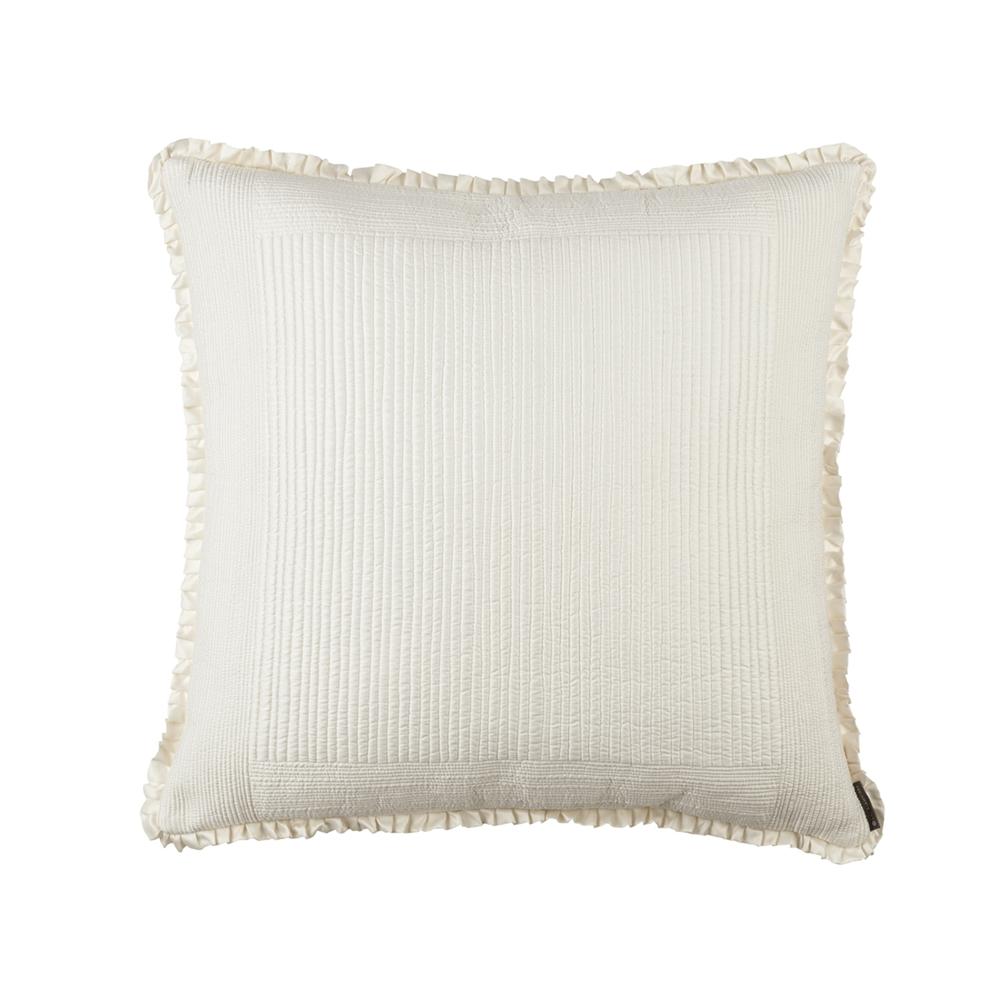 Battersea European Pillow Ivory Silk and Sensibility 26X26