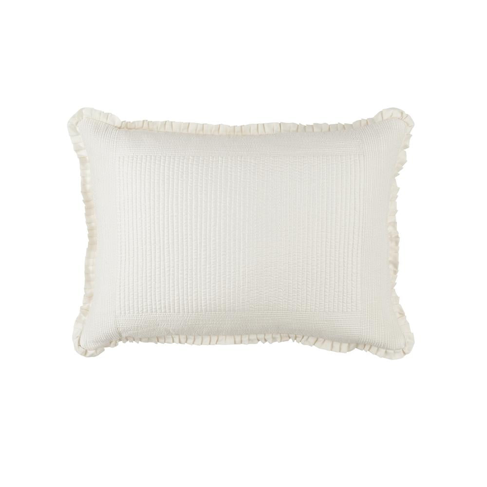 Battersea Standard Pillow Ivory Silk and Sensibility 20X26