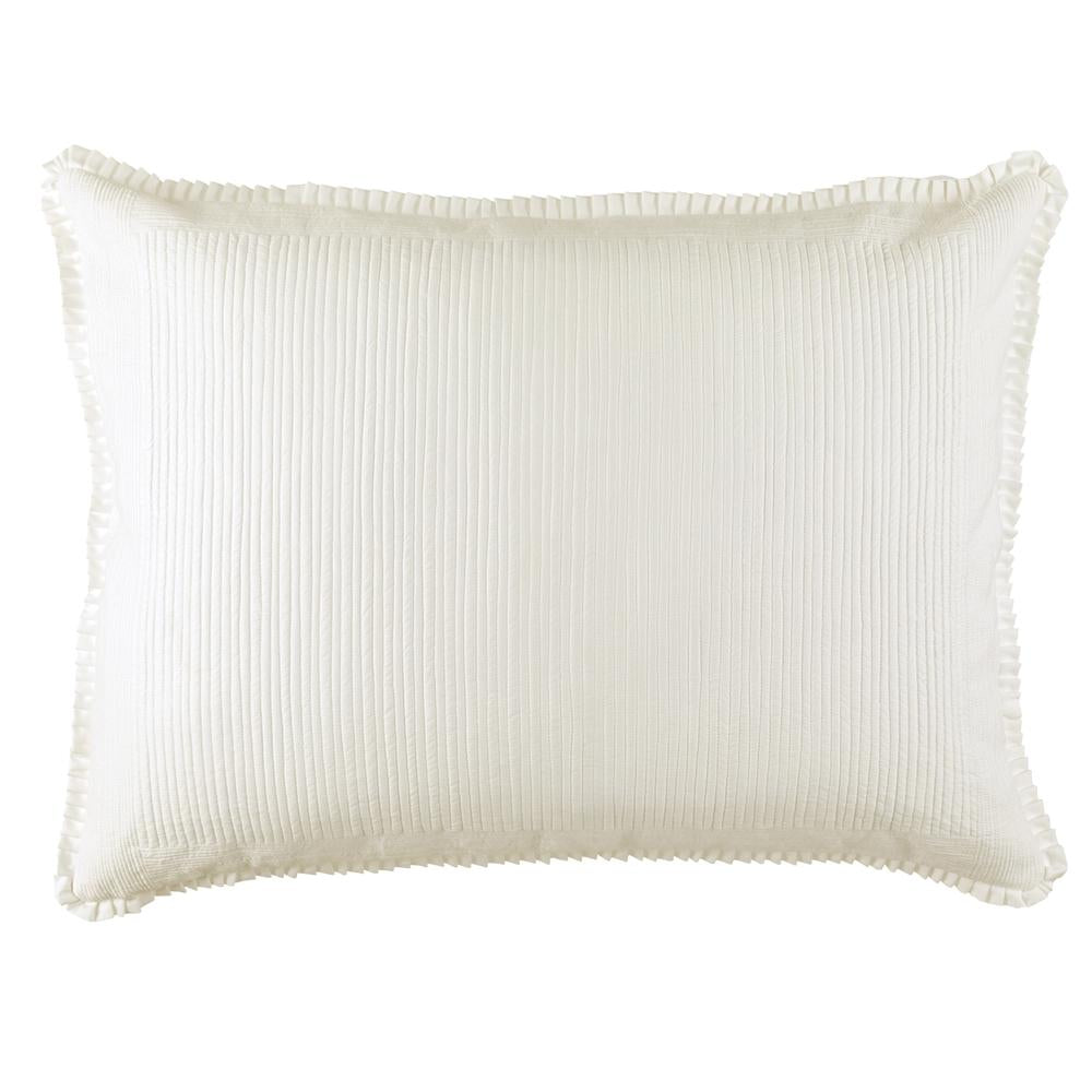 Battersea Luxe Euro Pillow Ivory Silk and Sensibility 27X36