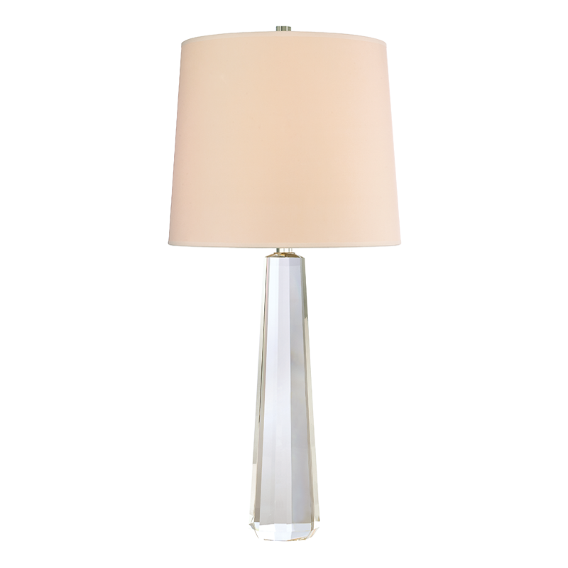 Taylor Table Lamp Eco-Paper Shade, 17" - Polished Nickel