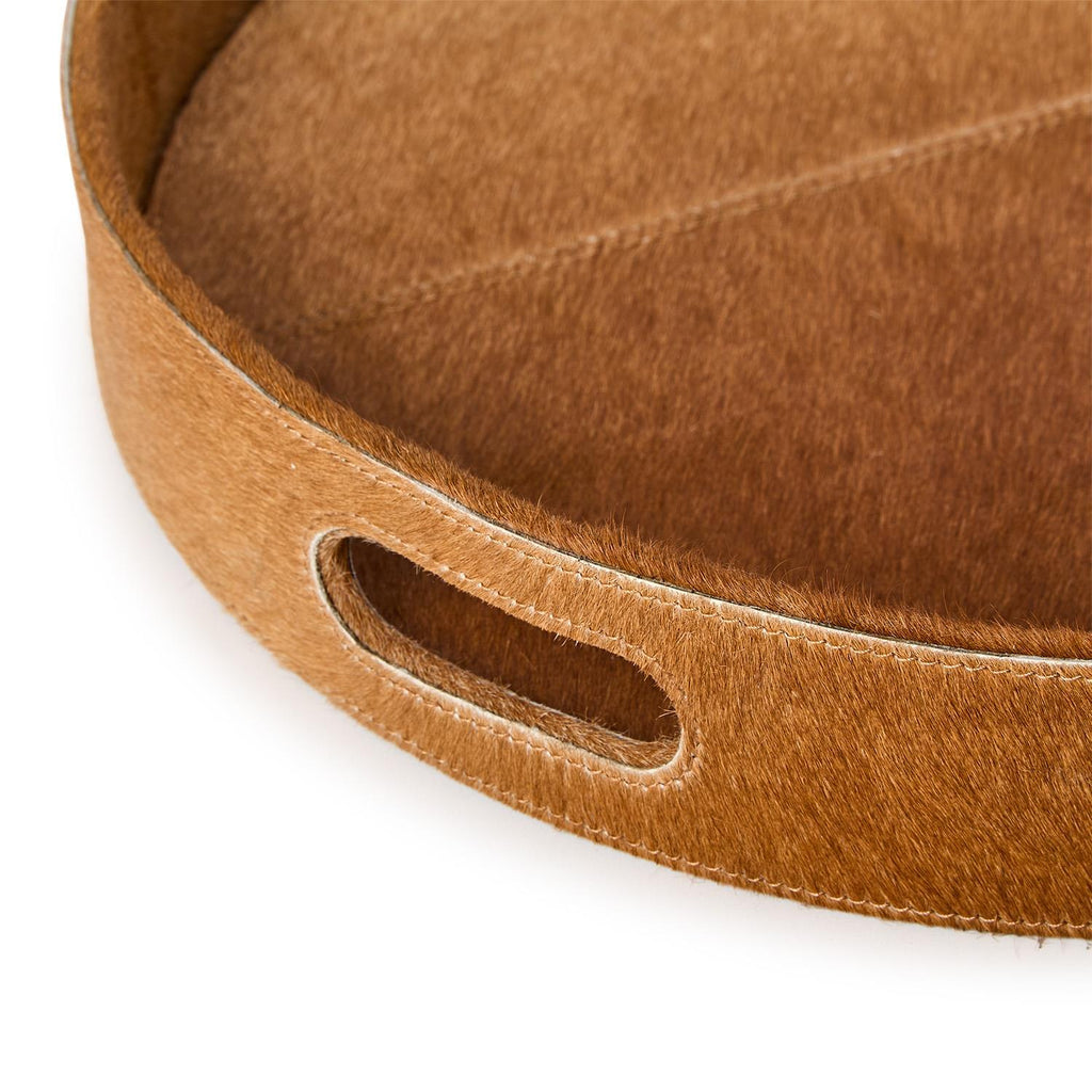 S/2 Brown Cowhide Tray
