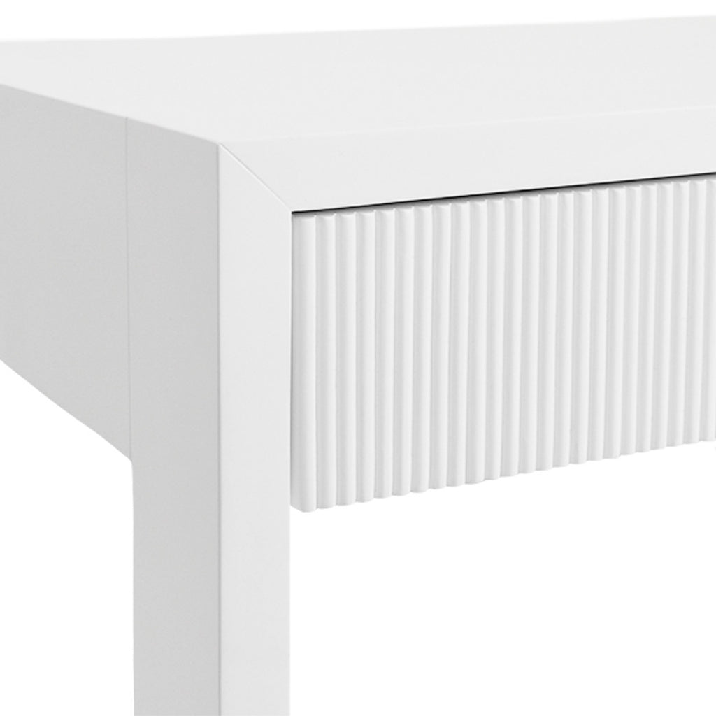 Larkin White Two Drawer Desk