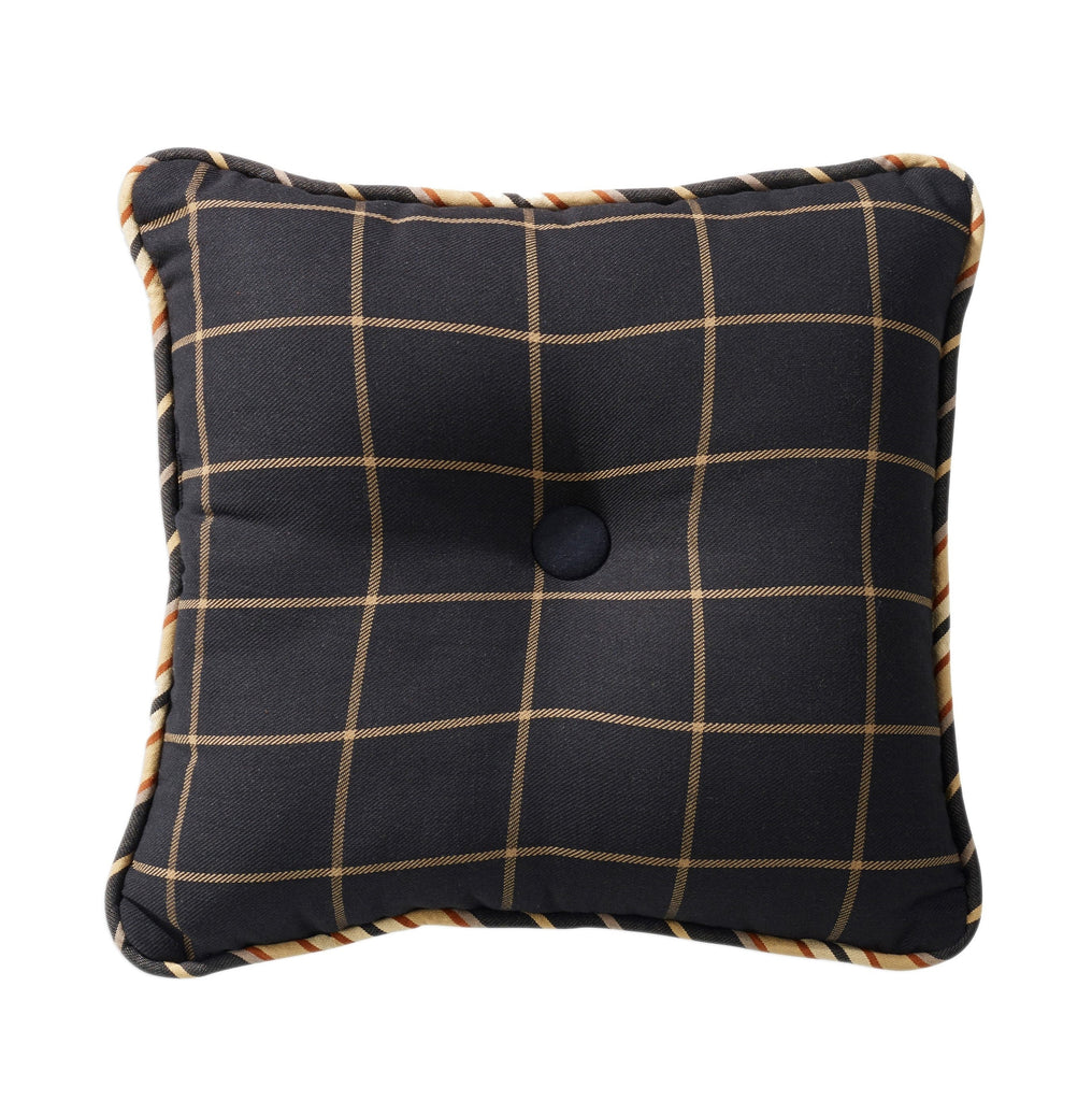 Tufted Pillow Windowpane, 18"x18"