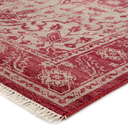 Jaipur Living Abington Hand-Knotted Medallion Red/ Beige Area Rug