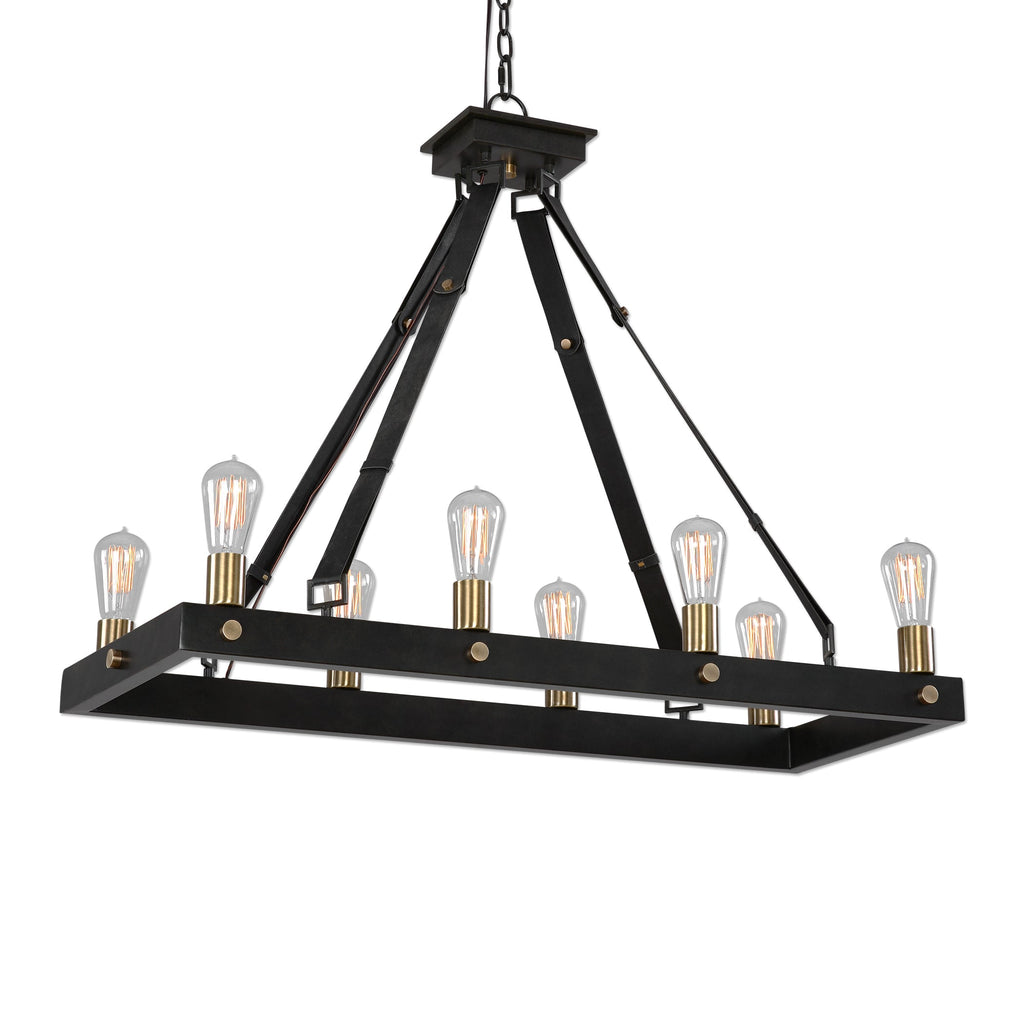 Marlow 8 Light Rectangle Chandelier