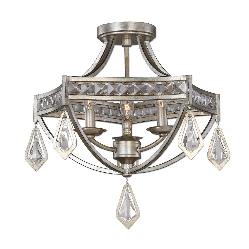 Tamworth Modern 3 Light Semi Flush