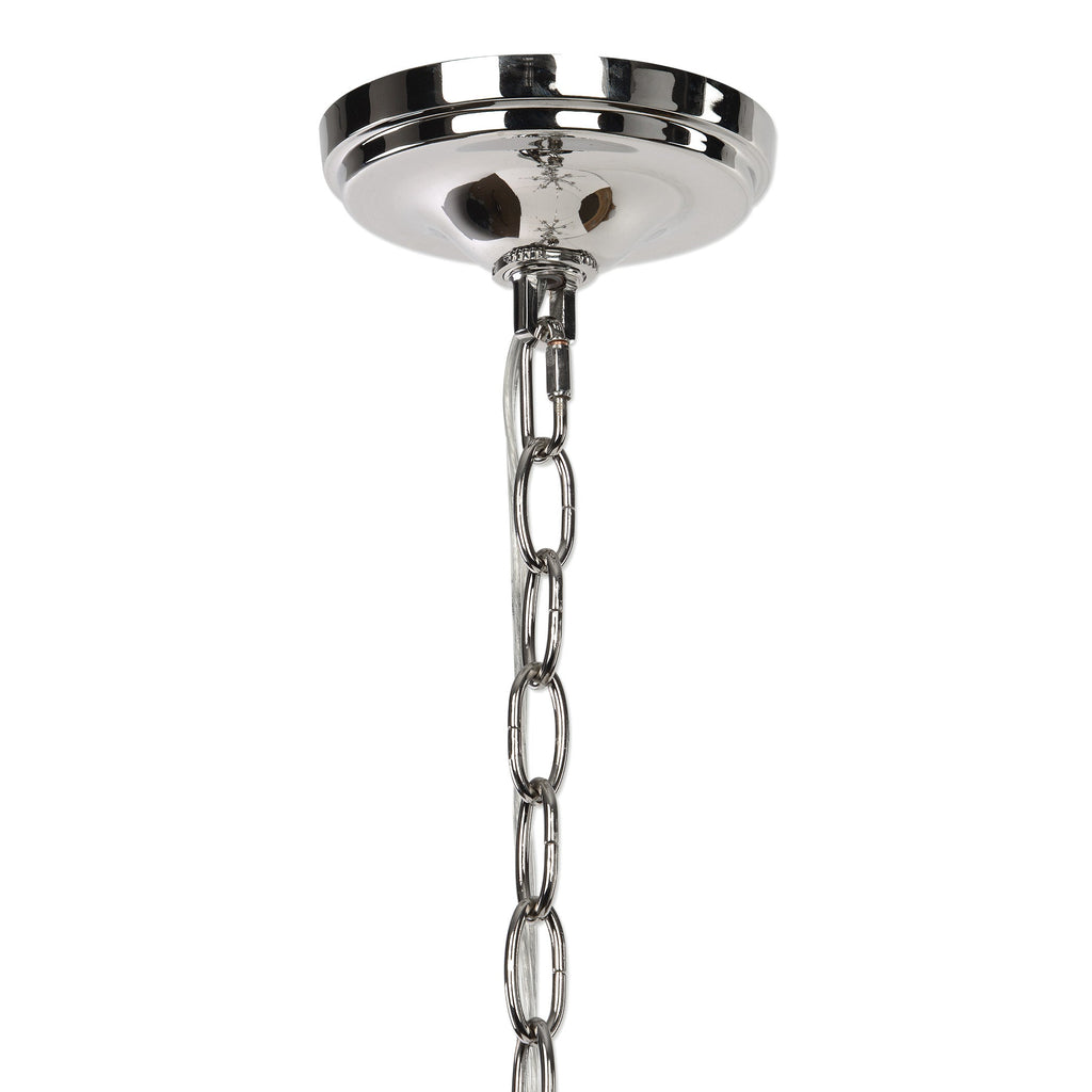 Genie 6 Light Polished Nickel Chandelier