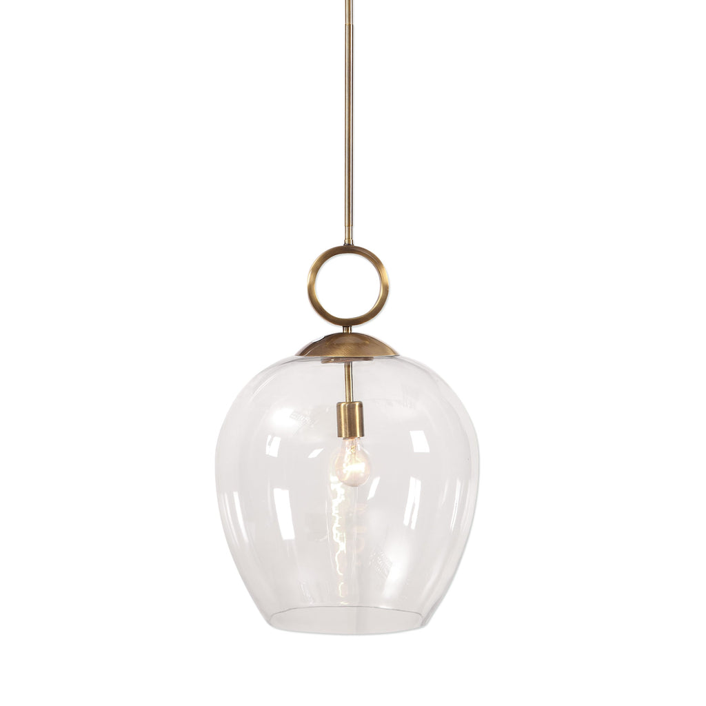 Calix Large Blown Glass 1 Light Pendant