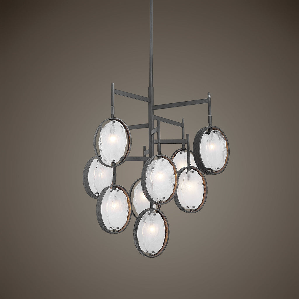 Maxin Dark Bronze 9 Light Chandelier