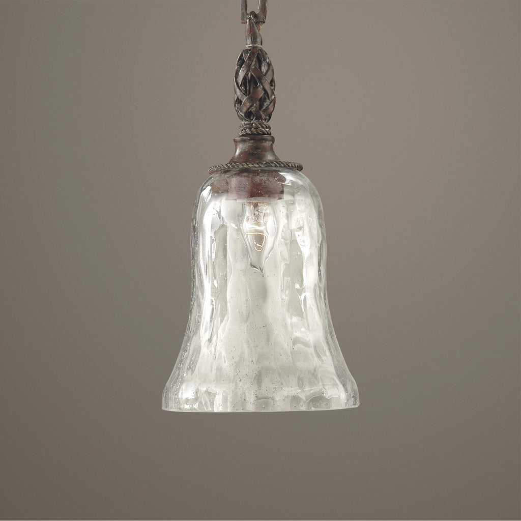 Galeana Seeded Glass Mini Pendant