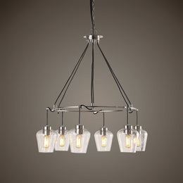 Akron Nickel 6 Light Pendant