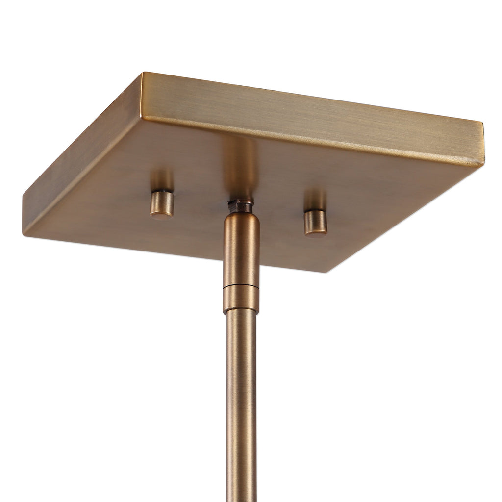 Romilly 4 Light Antique Brass Pendant