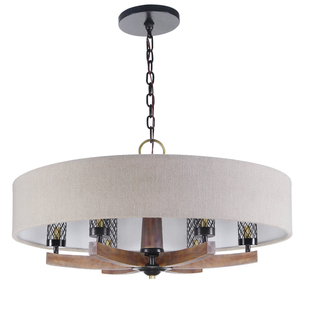 Woodall 6 Light Drum Chandelier