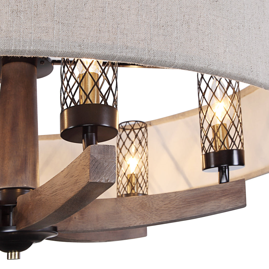 Woodall 6 Light Drum Chandelier