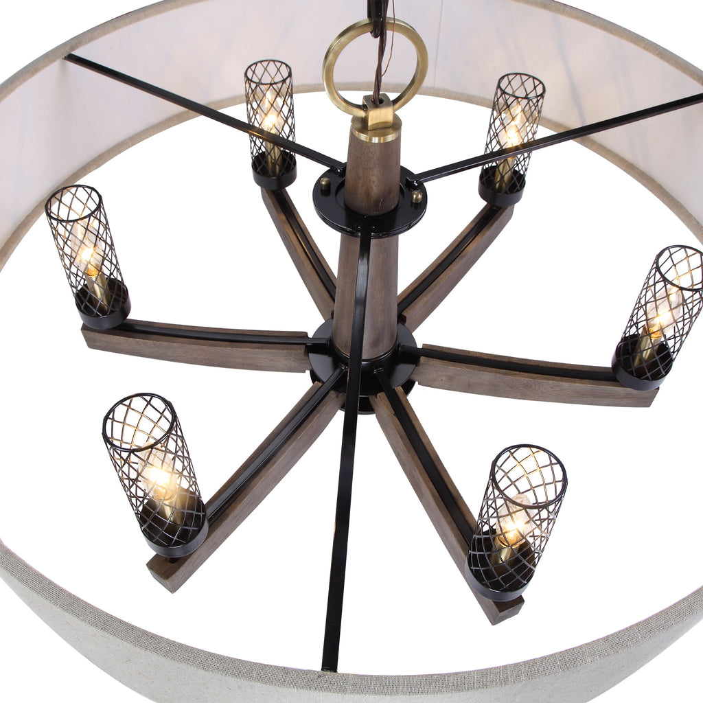 Woodall 6 Light Drum Chandelier