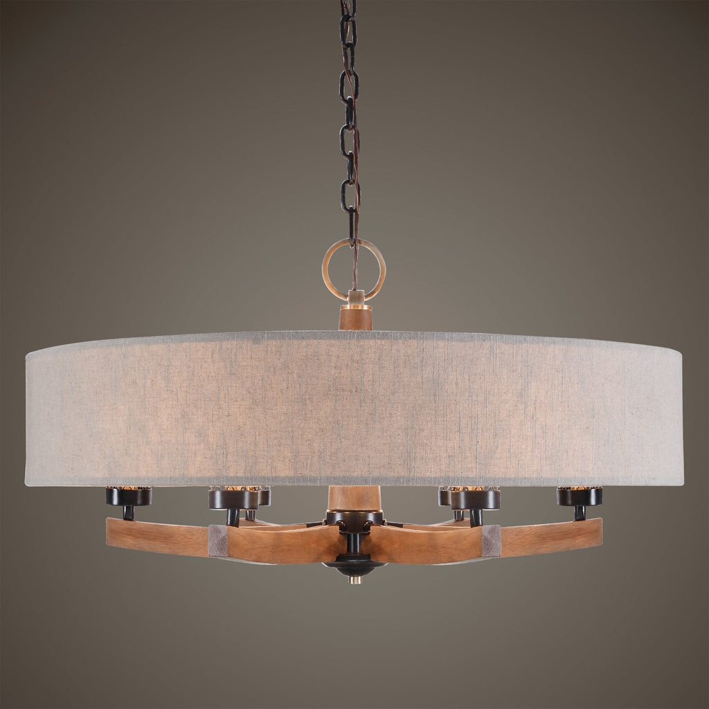 Woodall 6 Light Drum Chandelier