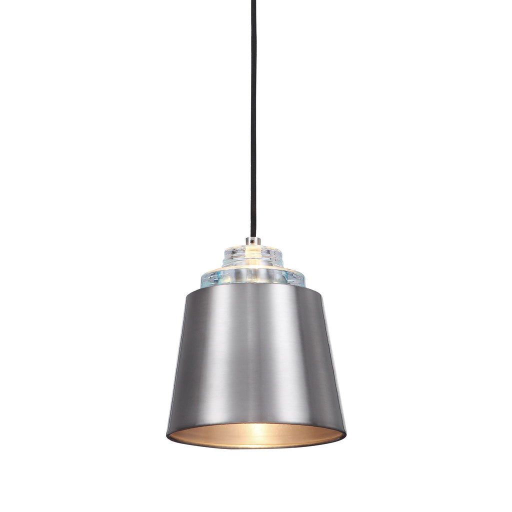 Pratt 1 Light Nickel Mini Pendant