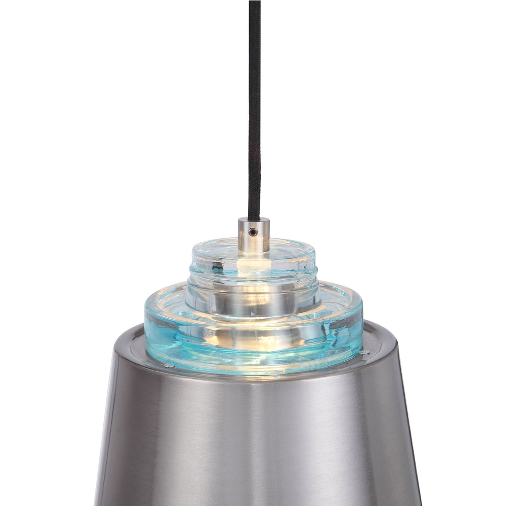 Pratt 1 Light Nickel Mini Pendant