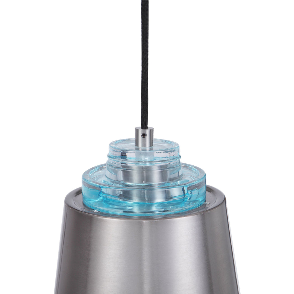 Pratt 1 Light Nickel Mini Pendant