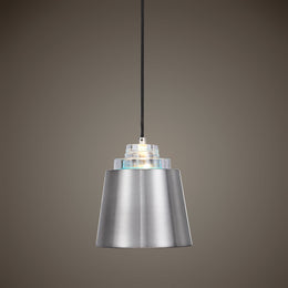 Pratt 1 Light Nickel Mini Pendant