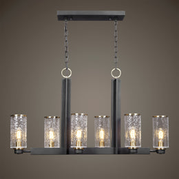 Jarsdel 6 Light Industrial Island Light