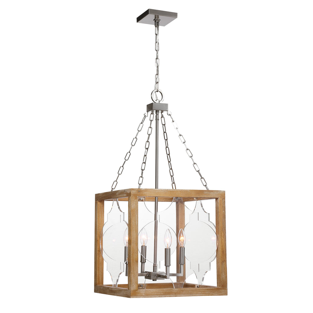 Perspex 4 Light Lantern Pendant