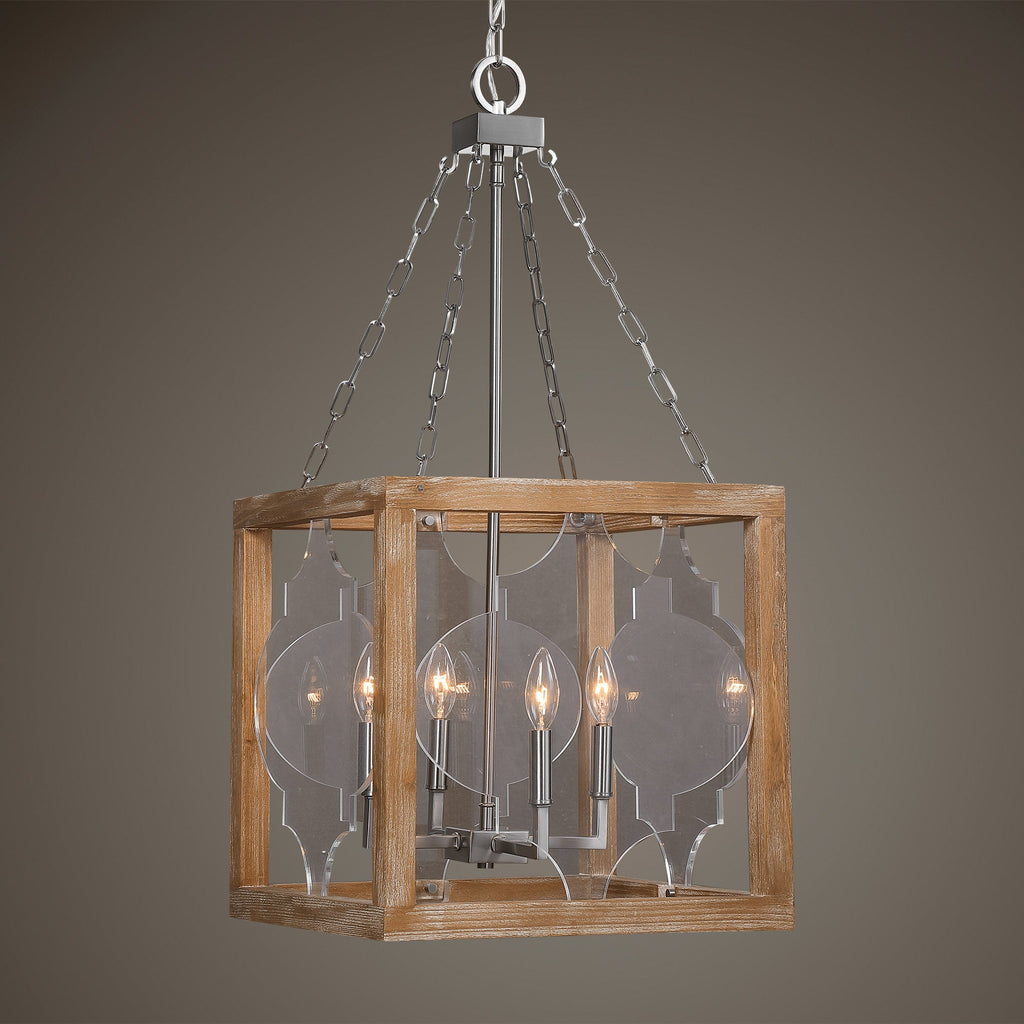 Perspex 4 Light Lantern Pendant