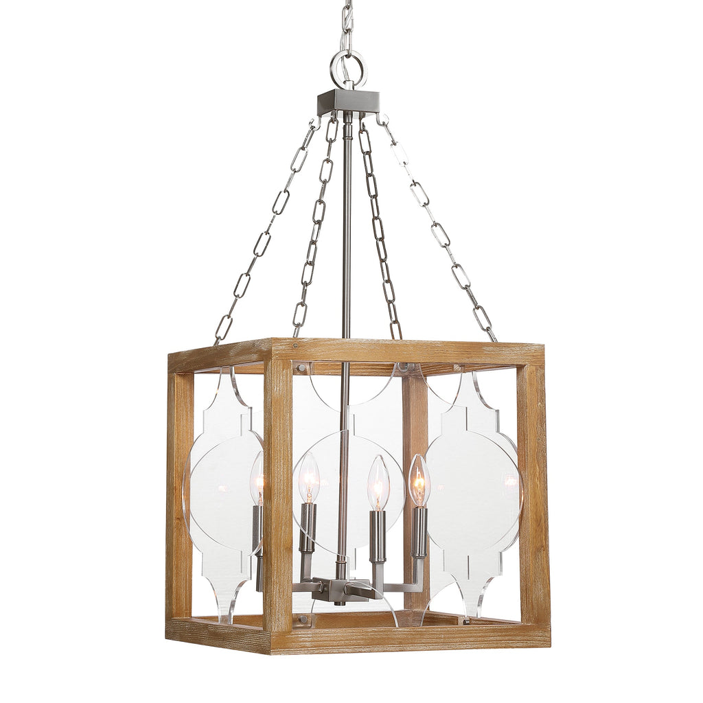 Perspex 4 Light Lantern Pendant