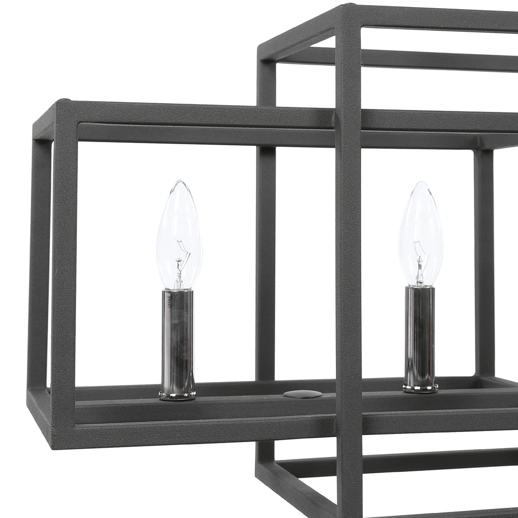 Quadrangle 6 Light Rectangular Chandelier