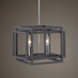 Quadrangle 2 Light Mini Pendant