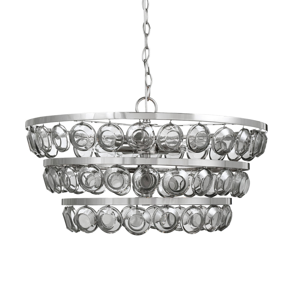 Twinkle 5 Light Nickel Chandelier