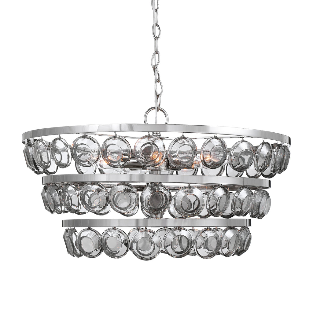 Twinkle 5 Light Nickel Chandelier