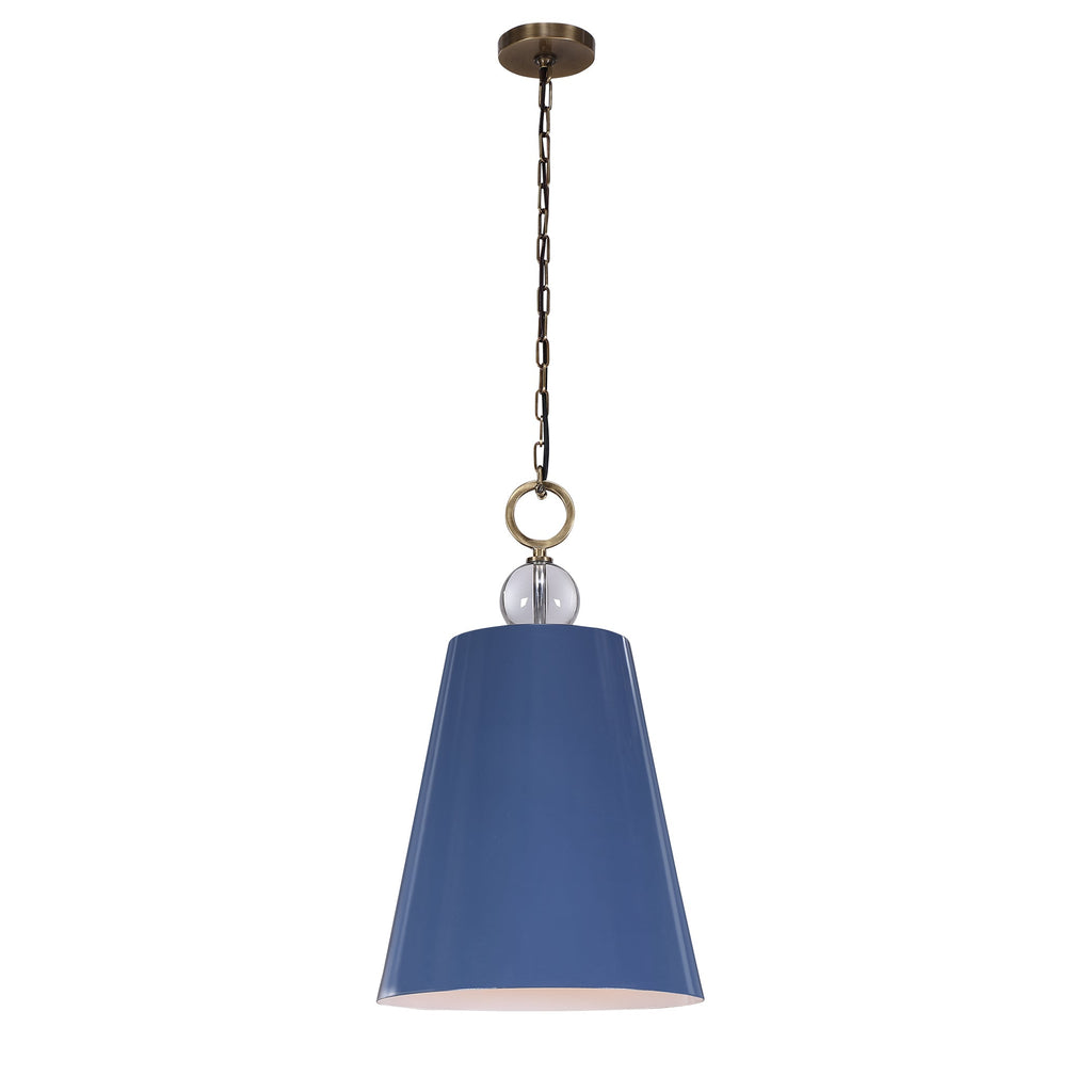 Delray Blue 1 Light Pendant