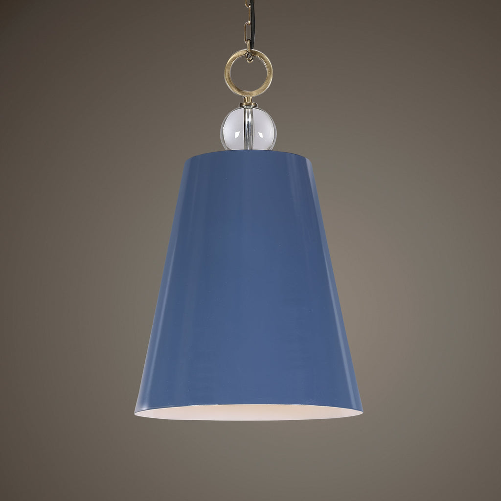 Delray Blue 1 Light Pendant