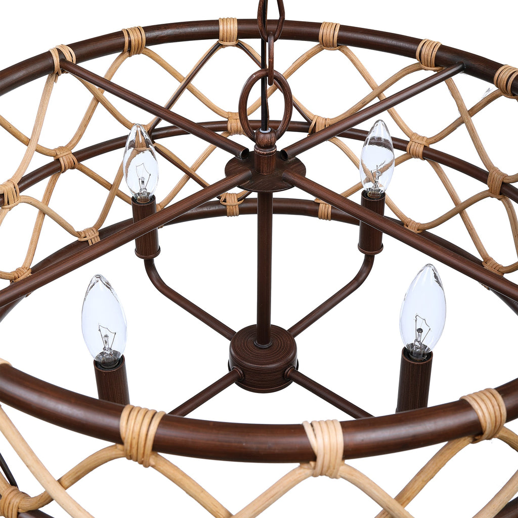 Hilo 4 Light Drum Pendant