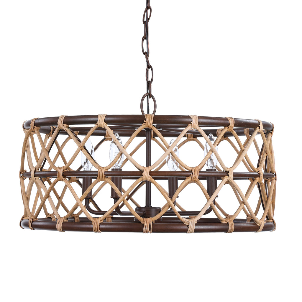 Hilo 4 Light Drum Pendant