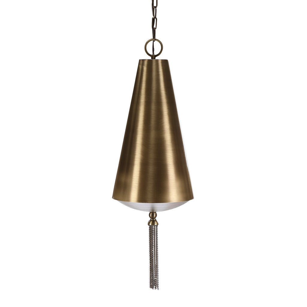 Nador 1 Light Brass Pendant